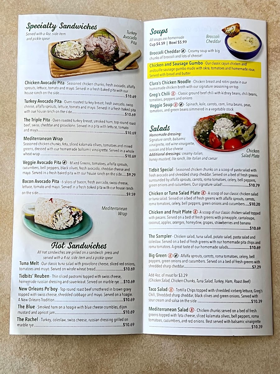 Menu Clara's Tidbits Restaurant Mandarin-4