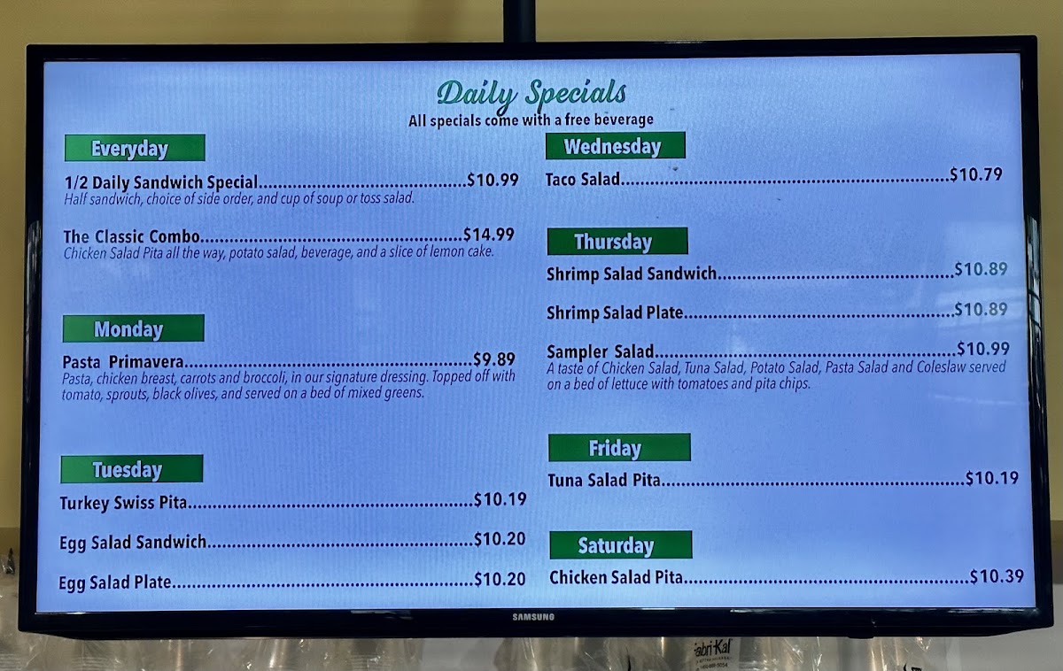 Menu Clara's Tidbits Restaurant Mandarin-6